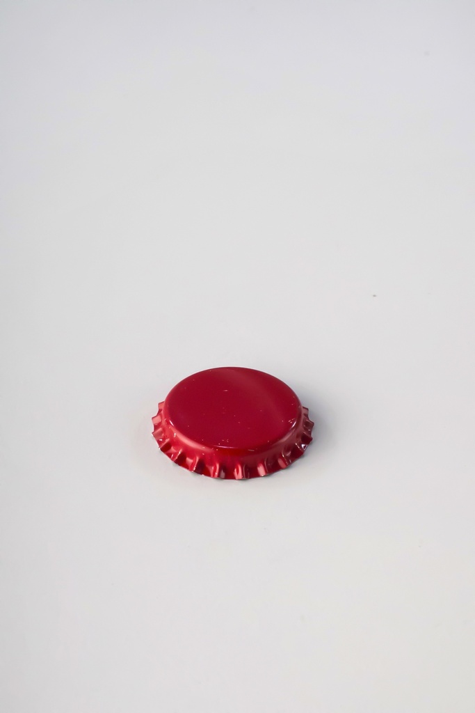 TAPA CORONA 27 MM ROJA 